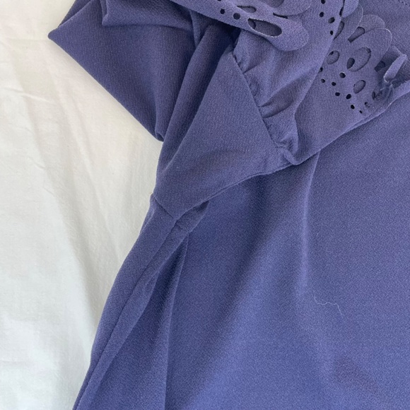 Banana Republic Short Sleeve Dress Shirt Navy Women’s Size Small - Picture 4 of 8